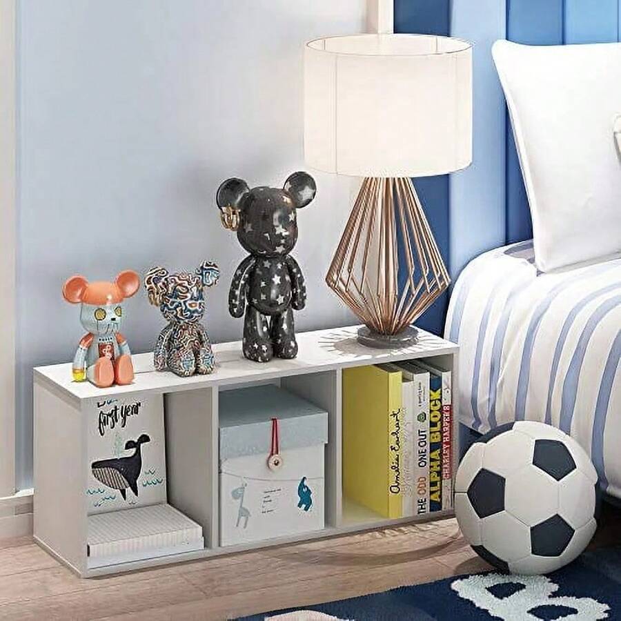 Storage & Organization - Libreria a tre ripiani con ante