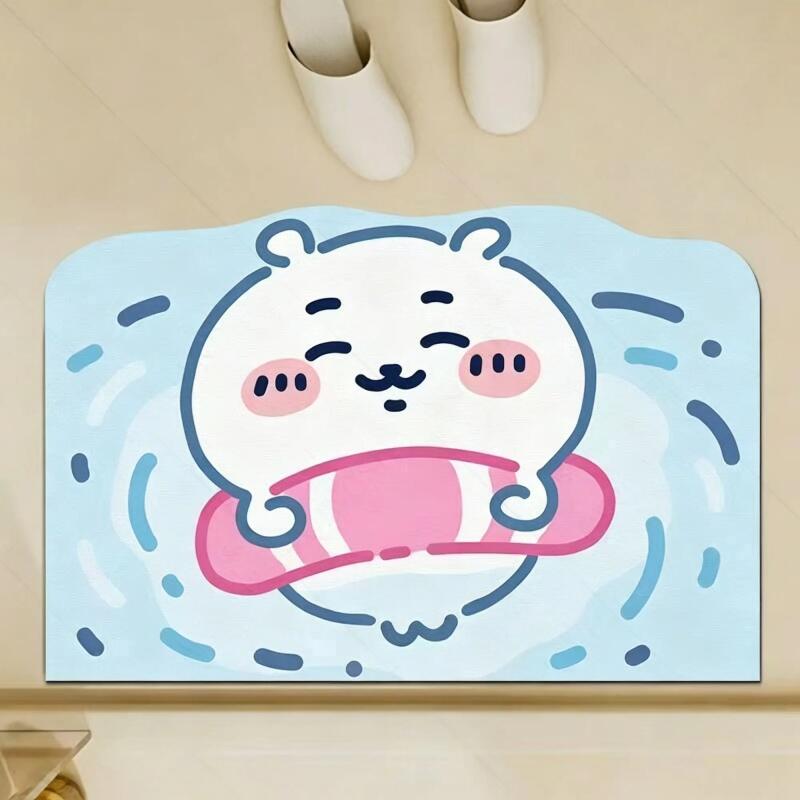 Quick Dry Diatomite Bath Mat - Chiikawa, Hachiware, Usagi: tappetino da bagno
