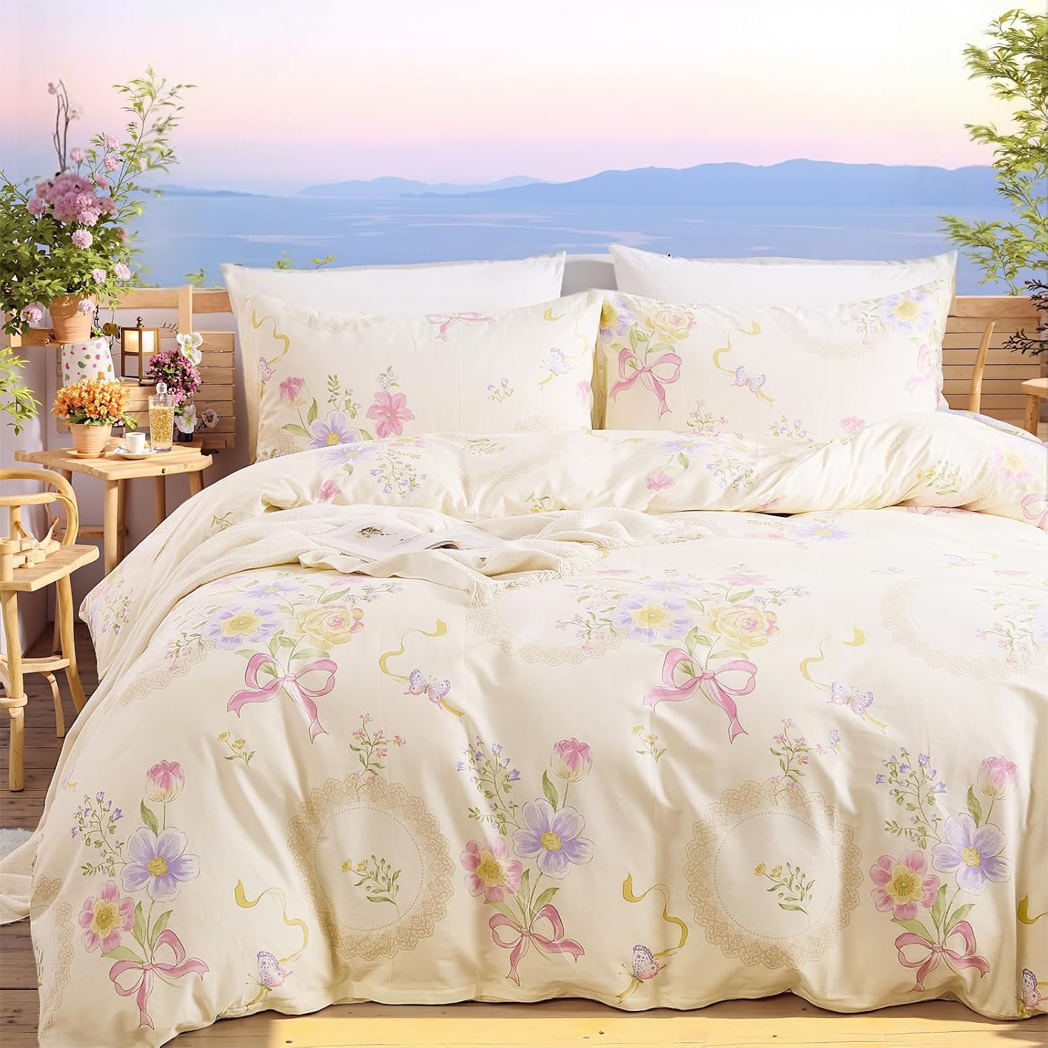 Copripiumino con motivo florea - Aesthetic Floral Duvet Cover recensione e prezzo