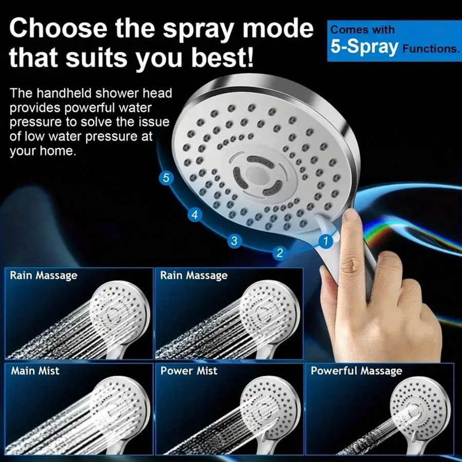 Soffione doccia a getto intens - High Pressure Shower Head Handheld recensione e prezzo